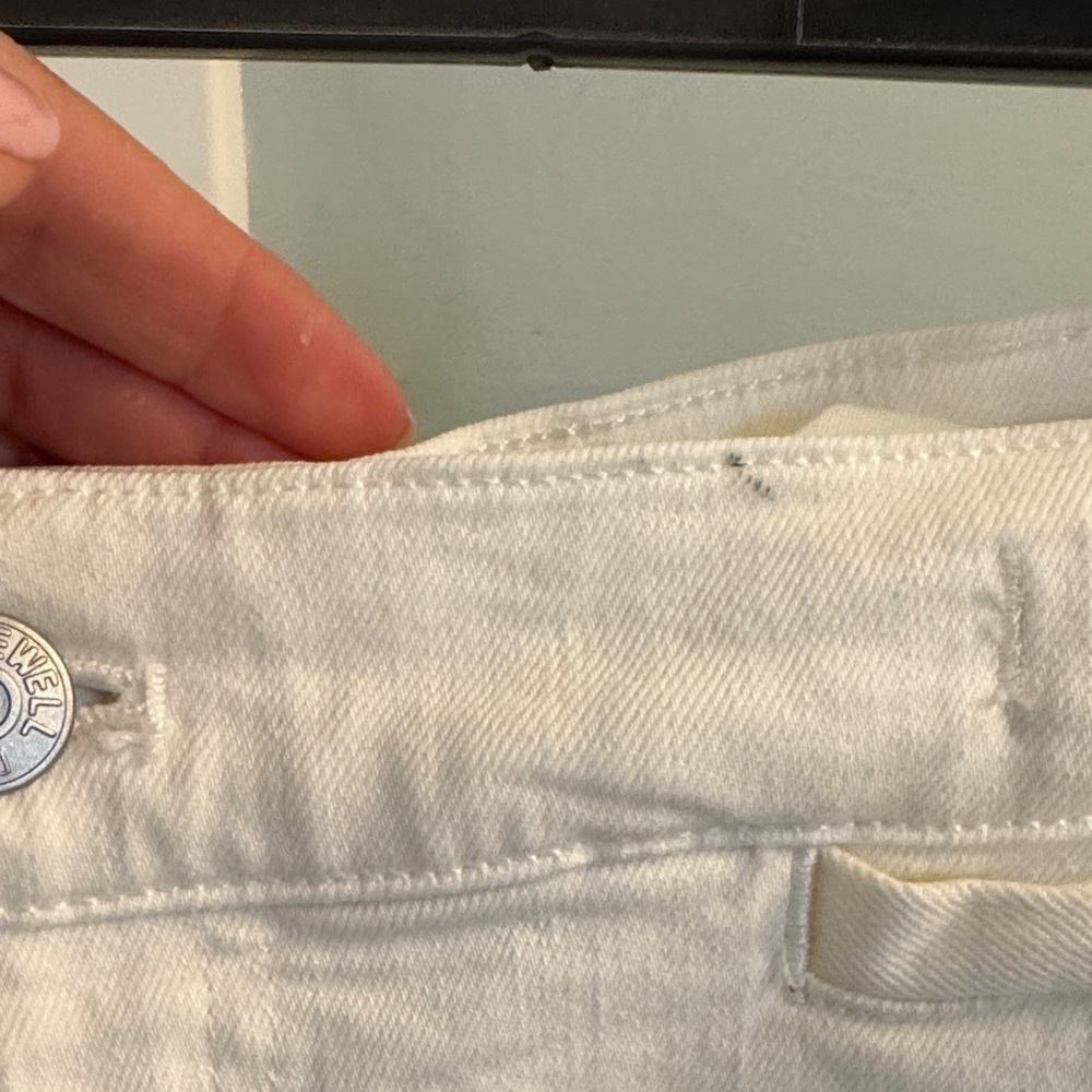 Madewell Cream Wide-Leg Jeans - Picture 12 of 13